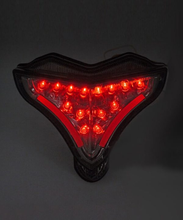 Alternative view of Πισινό Φανάρι Moto Για Yamaha YZF-R1 09-14 Full Led Με Φλας Smoke/ Crystal