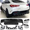 Kimpiris - Diffuser Πίσω Προφυλακτήρα Για Mercedes-Benz GLE Coupe C167 SUV 2019+ Amg Look Για Amg Sport Line Προφυλακτήρες Σετ Με Μπούκες Χρωμίου