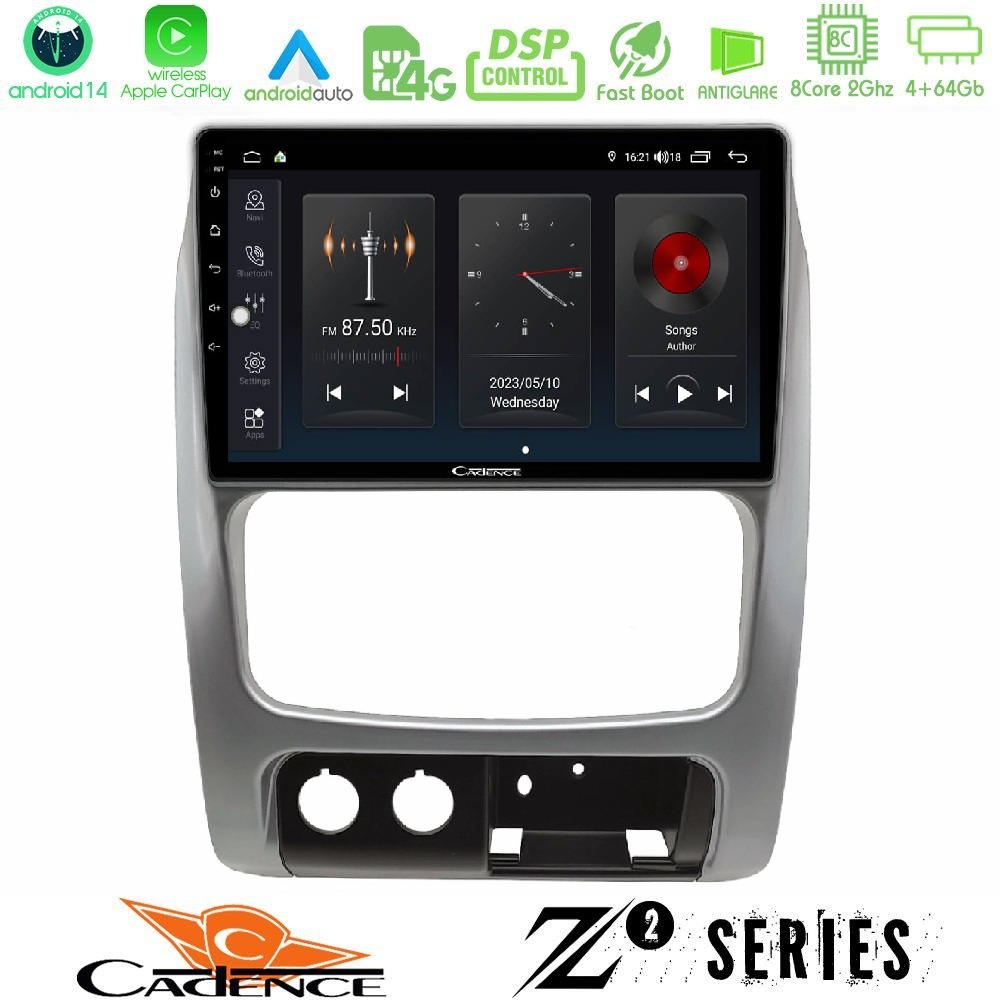 Cadence Z2 Series 8Core Android14 4+64GB Jeep Cherokee (KJ) 2002-2007 ...