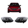 Kimpiris - Μπροστινά Φανάρια Set Για Mercedes-Benz C-Class W205 14-18 DRL Full Led Multibeam Upgrade Από Αλογόνου Μαύρα Με Μοτέρ Carner