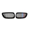 Kimpiris - Καρδιές Μάσκας Για Bmw 3 Ε92 /Ε93 06-11 Tri-color Με Μονή Γρίλια  Μαύρο Γυαλιστερό 2 Τεμάχια