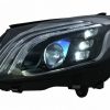 Μπροστινά Φανάρια Set Για Mercedes-Benz C-Class W205 14-20 Upgrade To Maybach Full Led DRL Μαύρα Με Μοτέρ Carner - Image 2