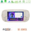 Kimpiris - Bizzar Fiat 500 2008-2015 8core Android14 4+64GB Navigation Multimedia Deckless 7" με Carplay/AndroidAuto (OEM Style/Beige Color)