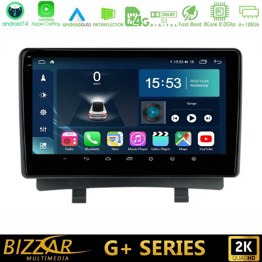 Kimpiris - Bizzar G+ Series Opel Zafira 8core Android14 6+128GB Navigation Multimedia Tablet 9"
