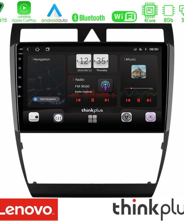 Kimpiris - Lenovo Thinkplus Series 4Core Android15 2+32GB  Audi A6 (C5) 1997-2004 Navigation Multimedia Tablet 9" Με Carplay & Android Auto