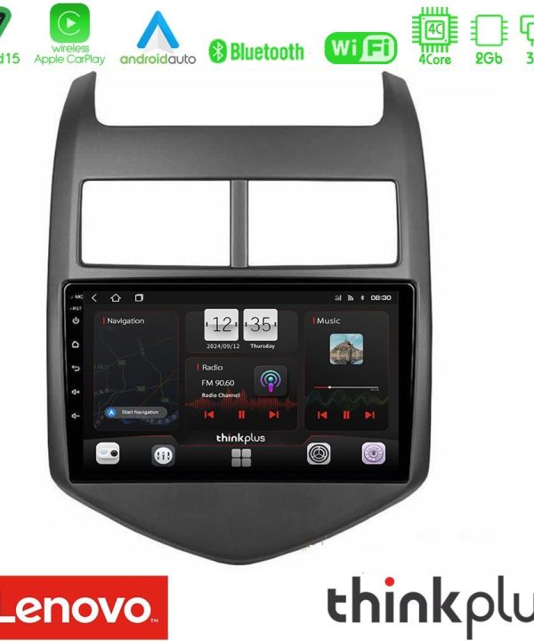 Kimpiris - Lenovo Thinkplus Series 4Core Android15 2+32GB  Chevrolet Aveo 2011-2017 Navigation Multimedia Tablet 9" Με Carplay & Android Auto