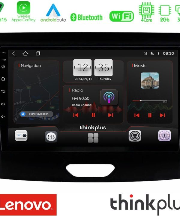 Kimpiris - Lenovo Thinkplus Series 4Core Android15 2+32GB  Ford Ranger 2017-2022 Navigation Multimedia Tablet 9" Με Carplay & Android Auto