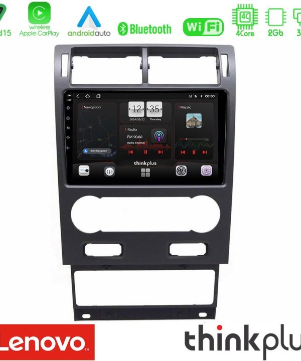 Kimpiris - Lenovo Thinkplus Series 4Core Android15 2+32GB  Ford Mondeo 2004-2007 Navigation Multimedia Tablet 9" Με Carplay & Android Auto