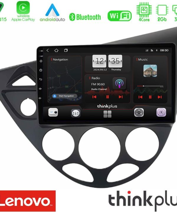 Kimpiris - Lenovo Thinkplus Series 4Core Android15 2+32GB  Ford Focus 1999-2004 Navigation Multimedia Tablet 9" Με Carplay & Android Auto