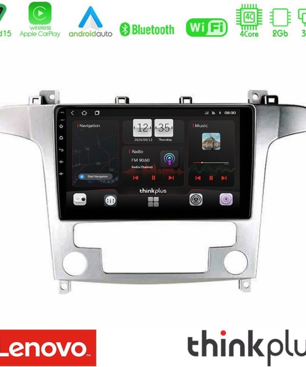 Kimpiris - Lenovo Thinkplus Series 4Core Android15 2+32GB  Ford S-Max 2006-2012 Navigation Multimedia Tablet 9" Με Carplay & Android Auto