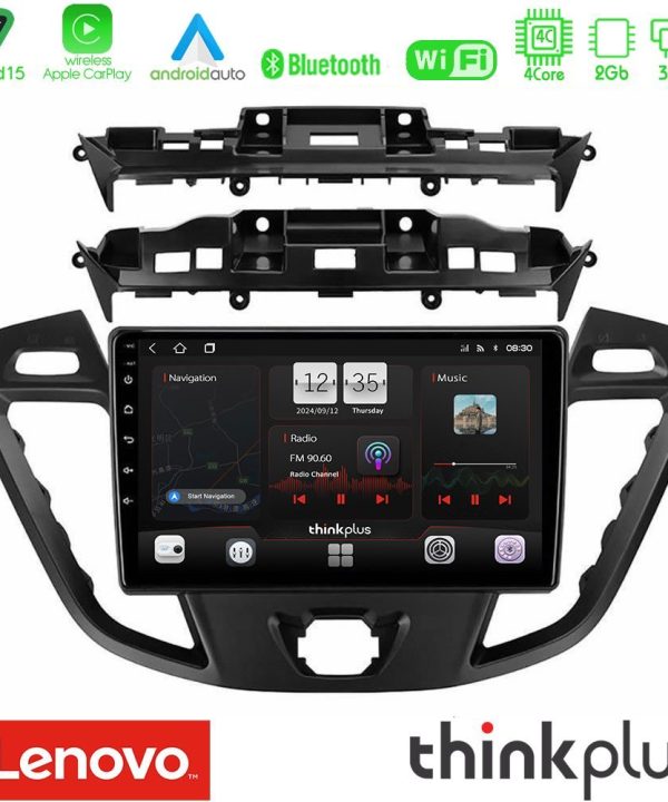 Kimpiris - Lenovo Thinkplus Series 4Core Android15 2+32GB  Ford Transit Custom/Tourneo Custom Navigation Multimedia Tablet 9" Με Carplay & Android Auto