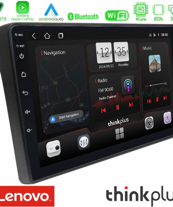 Kimpiris - Lenovo Thinkplus Series 4Core Android15 2+32GB  Fiat Ducato/Citroen Jumper/Peugeot Boxer Navigation Multimedia Tablet 9" Με Carplay & Android Auto