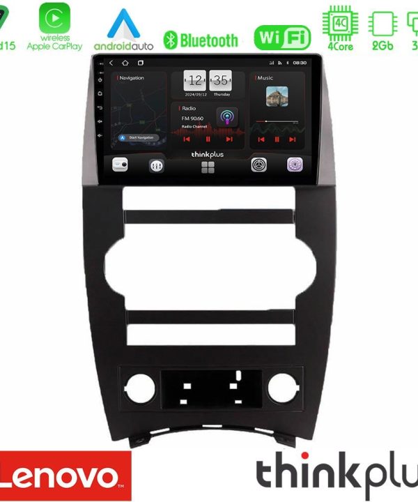 Kimpiris - Lenovo Thinkplus Series 4Core Android15 2+32GB  Jeep Commander 2007-2008 Navigation Multimedia Tablet 9" Με Carplay & Android Auto