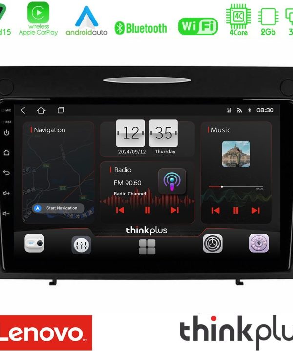 Kimpiris - Lenovo Thinkplus Series 4Core Android15 2+32GB  Mercedes SLK Class Navigation Multimedia Tablet 9" Με Carplay & Android Auto
