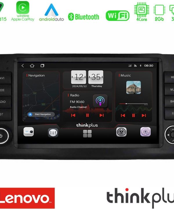 Kimpiris - Lenovo Thinkplus Series 4Core Android15 2+32GB  Mercedes ML/GL Class W164 2006-2011 Navigation Multimedia Tablet 9"  Με Carplay & Android Auto (OEM Look)