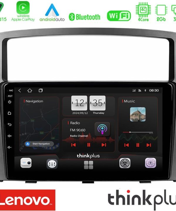 Kimpiris - Lenovo Thinkplus Series 4Core Android15 2+32GB  Mitsubishi Pajero 2008-2009 Navigation Multimedia Tablet 9" Με Carplay & Android Auto