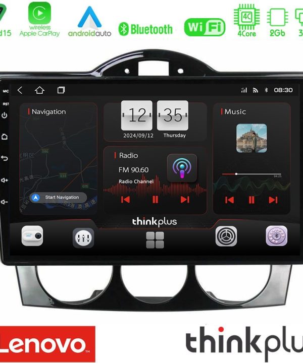 Kimpiris - Lenovo Thinkplus Series 4Core Android15 2+32GB  Mazda RX8 2003-2008 Navigation Multimedia Tablet 9" Με Carplay & Android Auto