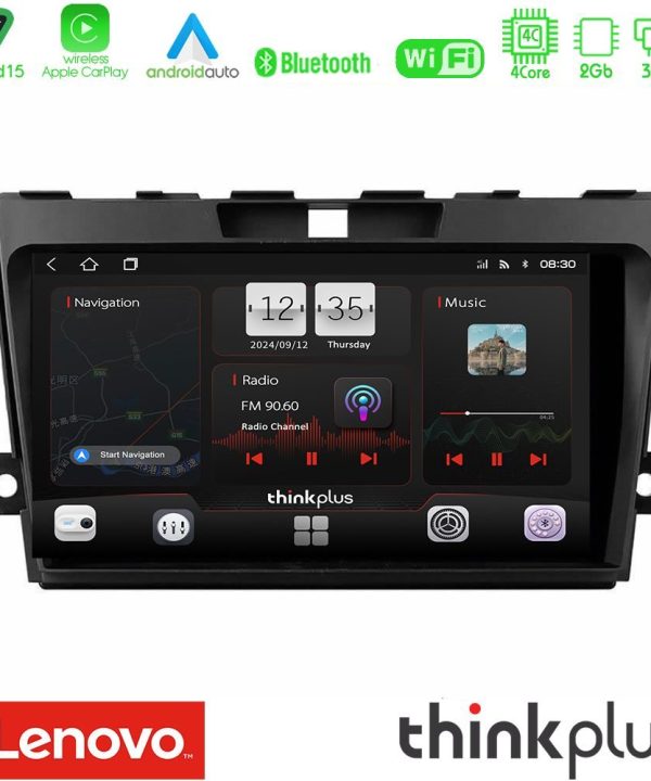 Kimpiris - Lenovo Thinkplus Series 4Core Android15 2+32GB  Mazda CX-7 2007-2011 Navigation Multimedia Tablet 9" Με Carplay & Android Auto