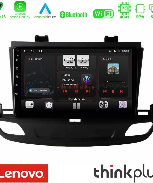 Kimpiris - Lenovo Thinkplus Series 4Core Android15 2+32GB  Opel Insignia 2 2017-2020 Navigation Multimedia Tablet 9"  Με Carplay & Android Auto