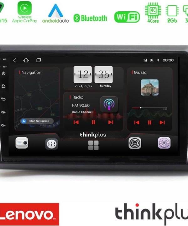 Kimpiris - Lenovo Thinkplus Series 4Core Android15 2+32GB Renault Express 2020-2025 Navigation Multimedia Tablet 9" Με Carplay & Android Auto