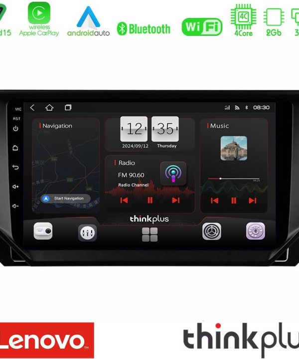Kimpiris - Lenovo Thinkplus Series 4Core Android15 2+32GB  Seat Arona/Ibiza Navigation Multimedia Tablet 9" Με Carplay & Android Auto