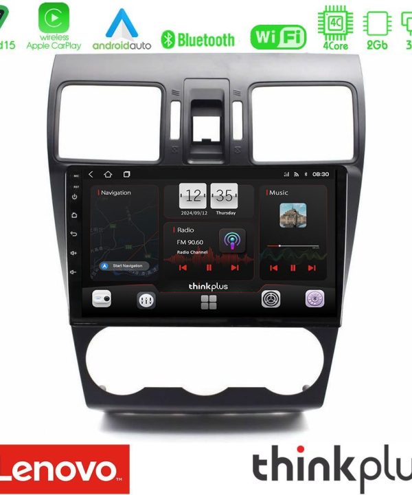 Kimpiris - Lenovo Thinkplus Series 4Core Android15 2+32GB Subaru Forester 2015-2018 Navigation Multimedia Tablet 9" Με Carplay & Android Auto