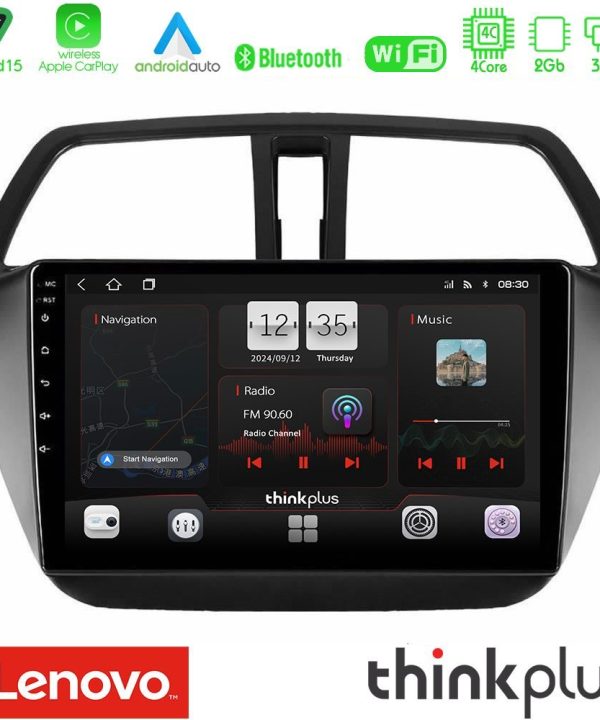 Kimpiris - Lenovo Thinkplus Series 4Core Android15 2+32GB  Suzuki SX4 S-Cross Navigation Multimedia Tablet 9" Με Carplay & Android Auto