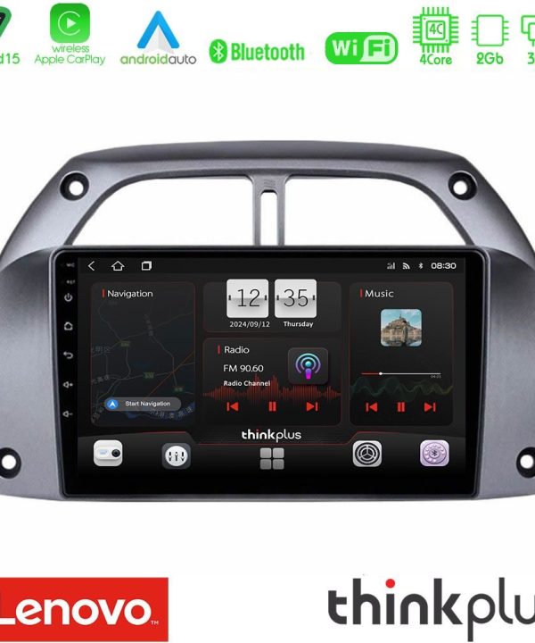 Kimpiris - Lenovo Thinkplus Series 4Core Android15 2+32GB  Toyota RAV4 2001 - 2006 Navigation Multimedia Tablet 9" Με Carplay & Android Auto
