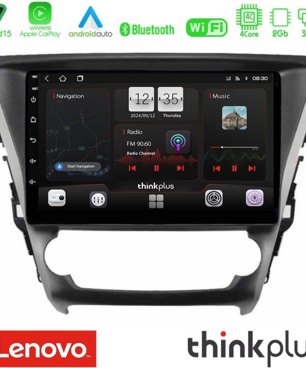 Kimpiris - Lenovo Thinkplus Series 4Core Android15 2+32GB  Toyota Avensis 2015-2018 Navigation Multimedia Tablet 9" Με Carplay & Android Auto