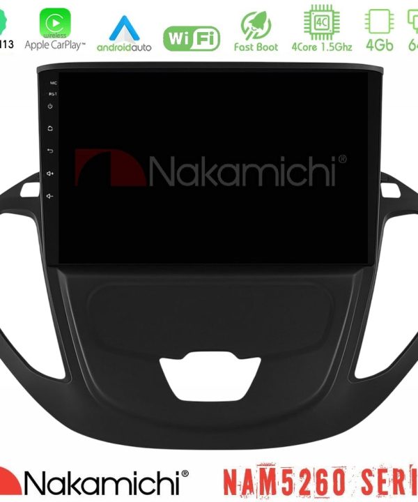 Kimpiris - Nakamichi NAM5260 Series 4Core Android13 4+64GB Ford Transit Courier 2015-2023 Navigation Multimedia Tablet 9" Με Carplay & Android Auto