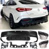 Kimpiris - Diffuser Πίσω Προφυλακτήρα Για Mercedes-Benz GLE Coupe C167 SUV 2019+ Amg Look Για Amg Sport Line Προφυλακτήρες Σετ Με Μαύρες Μπούκες