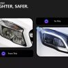 Μπροστινά Φανάρια Set Για Mercedes-Benz GLA X156 14-17 Upgrade Σε Facelift Look Μαύρα Full Led DRL Με Μοτέρ Carner - Image 2