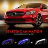 Μπροστινά Φανάρια Set Για Mercedes-Benz CLA W117 13-19 Upgrade Σε Facelift Look Μαύρα Full Led DRL Με Μοτέρ Carner - Image 2