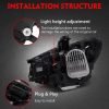 Μπροστινά Φανάρια Set Για Mercedes-Benz CLA W117 13-19 Upgrade Σε Facelift Look Μαύρα Full Led DRL Με Μοτέρ Carner - Image 4
