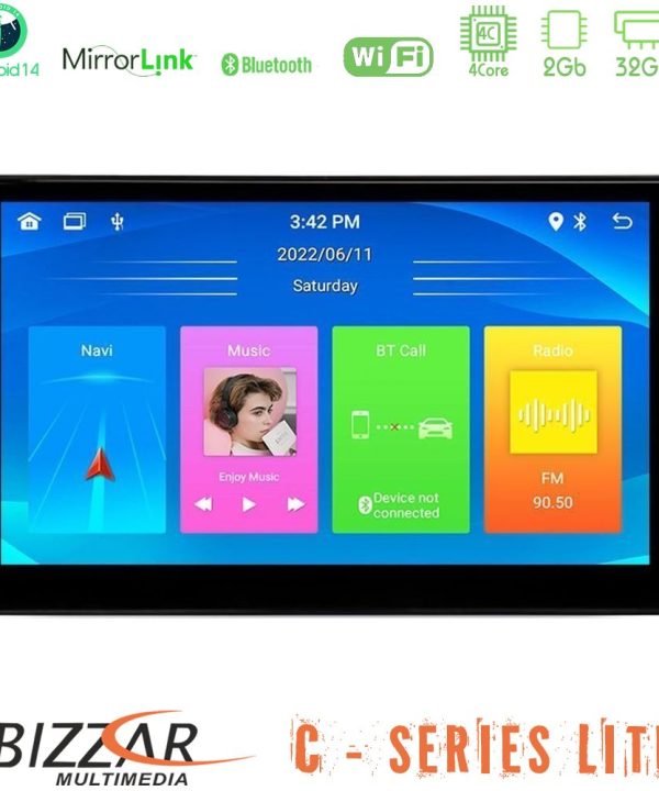 Kimpiris - Bizzar C Series Lite Android14 2+32GB Navigation Multimedia Tablet 9"