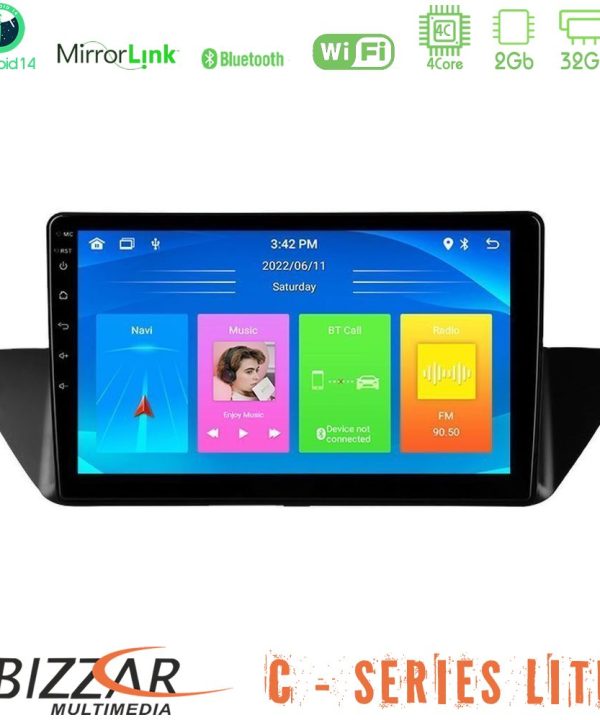 Kimpiris - Bizzar C Series Lite 4Core Android14 2+32GB  BMW Χ1 E84 Navigation Multimedia Tablet 10"