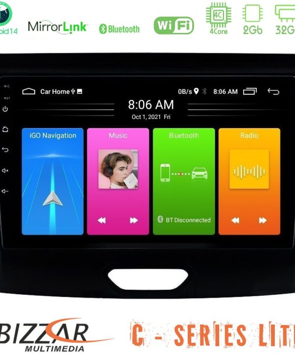 Kimpiris - Bizzar C Series Lite 4Core Android14 2+32GB  Ford Ranger 2017-2022 Navigation Multimedia Tablet 9"