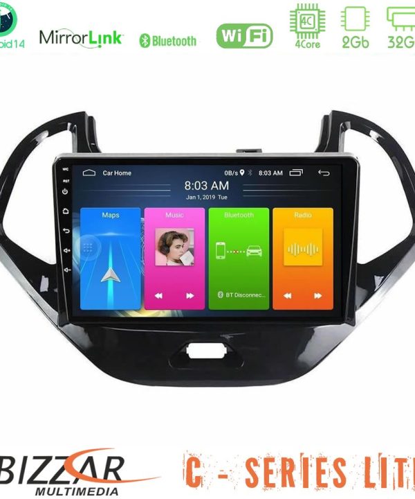 Kimpiris - Bizzar C Series Lite 4Core Android14 2+32GB Ford KA 2016-2020 Navigation Multimedia Tablet 9"