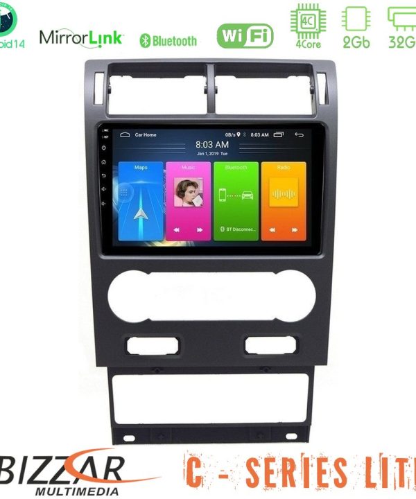 Kimpiris - Bizzar C Series Lite 4Core Android14 2+32GB  Ford Mondeo 2004-2007 Navigation Multimedia Tablet 9"