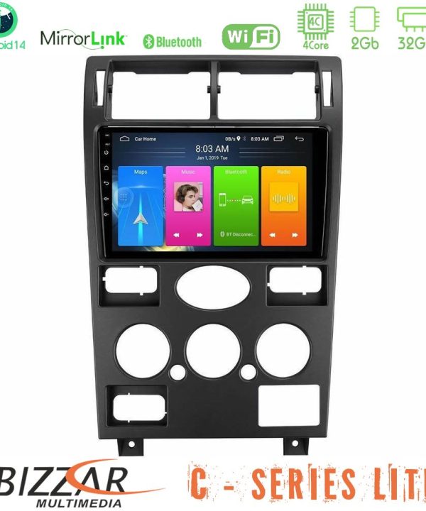 Kimpiris - Bizzar C Series Lite 4Core Android14 2+32GB  Ford Mondeo 2001-2004 Navigation Multimedia Tablet 9"