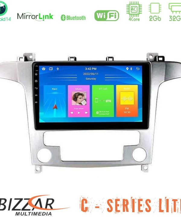 Kimpiris - Bizzar C Series Lite 4Core Android14 2+32GB  Ford S-Max 2006-2012 Navigation Multimedia Tablet 9"