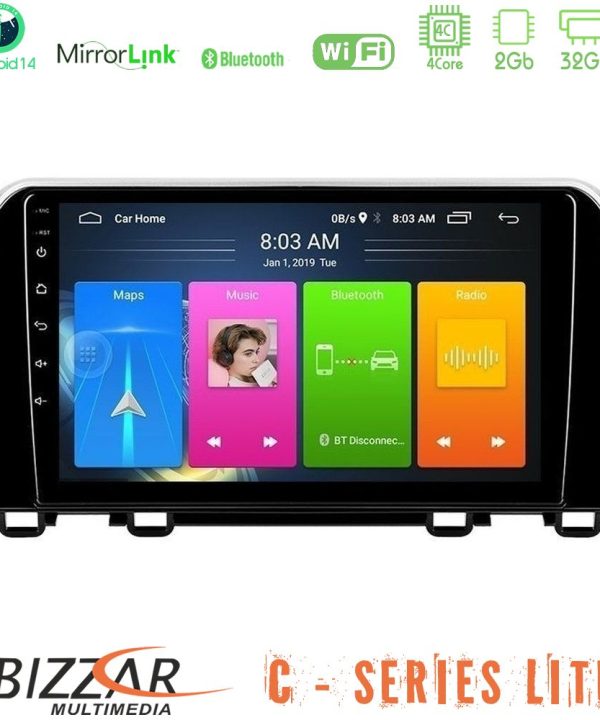 Kimpiris - Bizzar C Series Lite 4Core Android14 2+32GB  Honda CR-V 2019-> Navigation Multimedia Tablet 10"