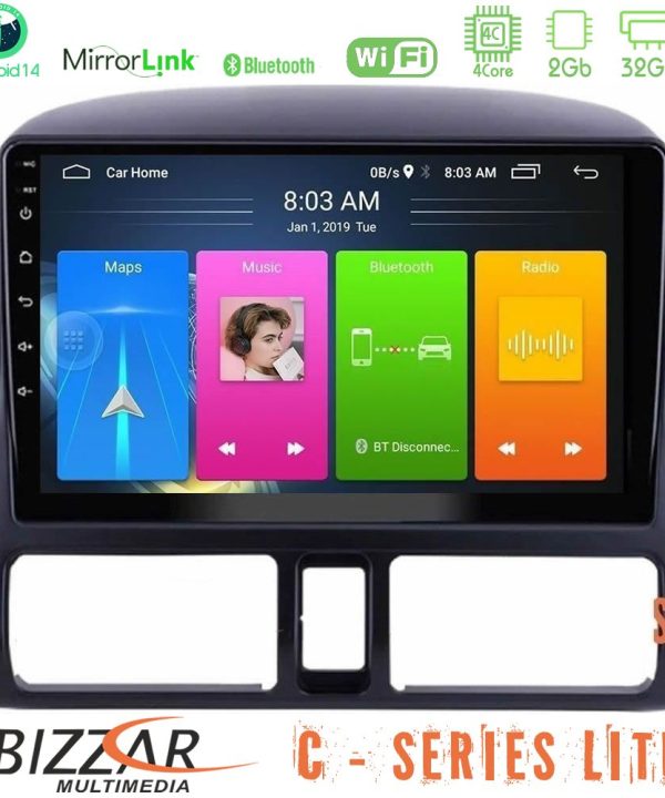 Kimpiris - Bizzar C Series Lite 4Core Android14 2+32GB  Honda CRV 2002-2006 Navigation Multimedia Tablet 9"