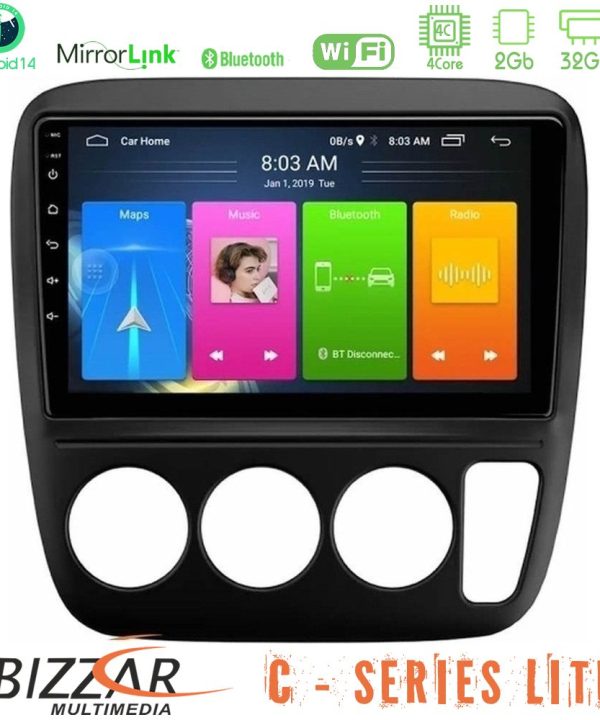 Kimpiris - Bizzar C Series Lite 4Core Android14 2+32GB  Honda CRV 1997-2001 Navigation Multimedia Tablet 9"
