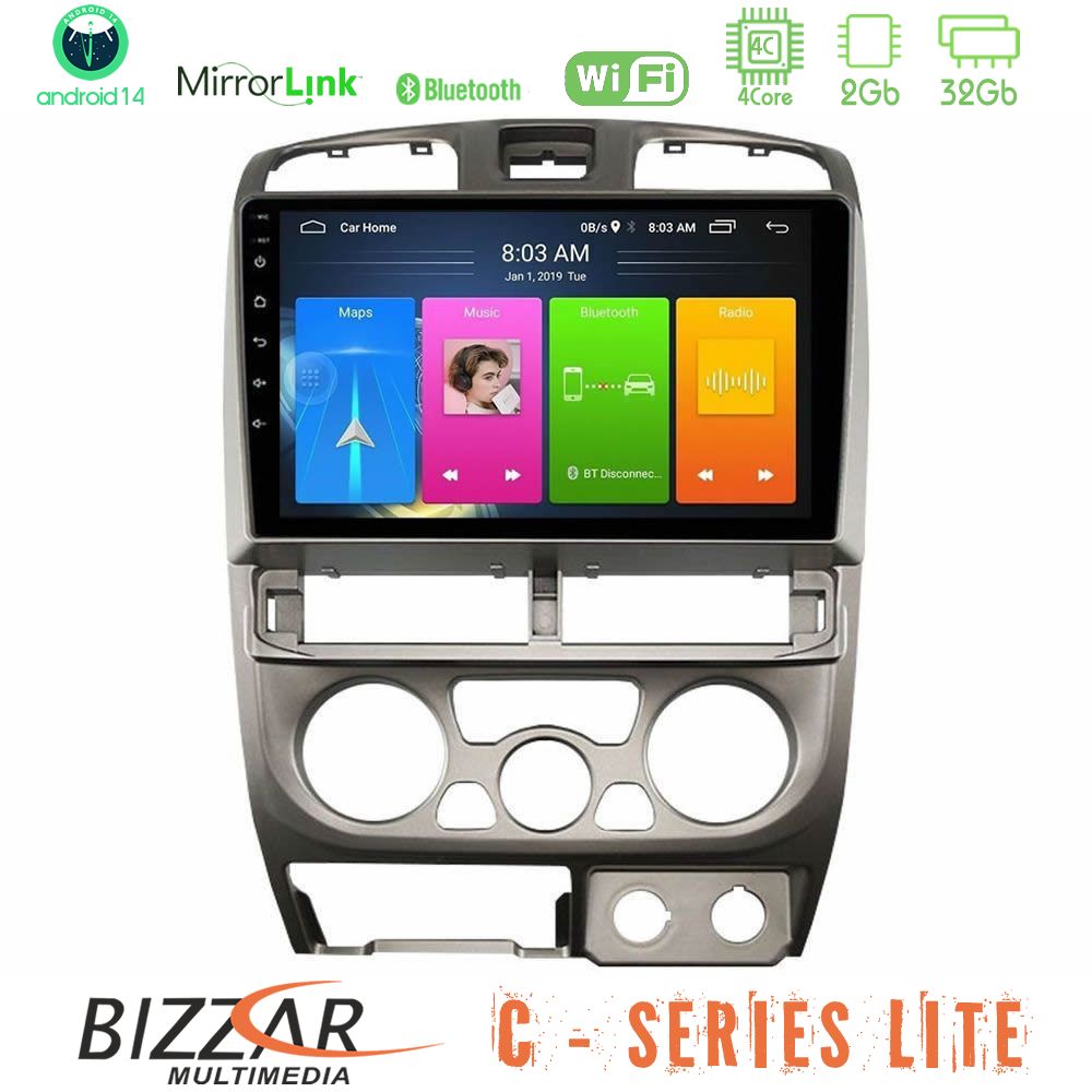Kimpiris - Bizzar C Series Lite 4Core Android14 2+32GB Isuzu D-Max 2004-2006 Navigation Multimedia Tablet 9"