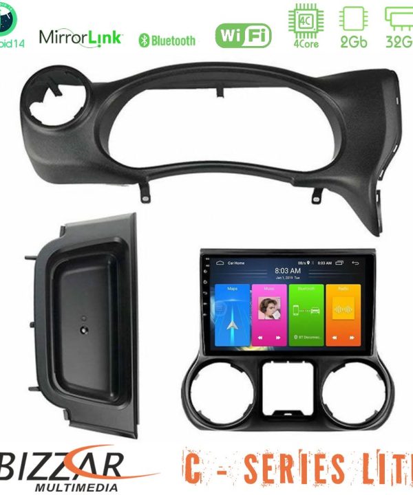 Kimpiris - Bizzar C Series Lite 4Core Android14 2+32GB  Jeep Wrangler 2014-2017 Navigation Multimedia Tablet 10"