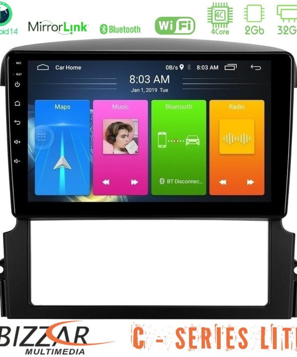 Kimpiris - Bizzar C Series Lite 4Core Android14 2+32GB  Kia Sorento Navigation Multimedia Tablet 9"