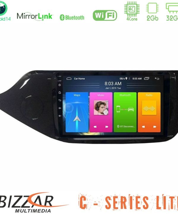 Kimpiris - Bizzar C Series Lite 4Core Android14 2+32GB  Kia Ceed 2013-2017 Navigation Multimedia Tablet 9"