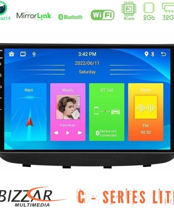 Kimpiris - Bizzar C Series Lite 4Core Android14 2+32GB  Mercedes Vito/Viano 2003-2006 Navigation Multimedia Tablet 10"