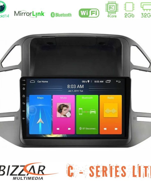 Kimpiris - Bizzar C Series Lite 4Core Android14 2+32GB Mitsubishi Pajero 2002-2006 Navigation Multimedia Tablet 9"